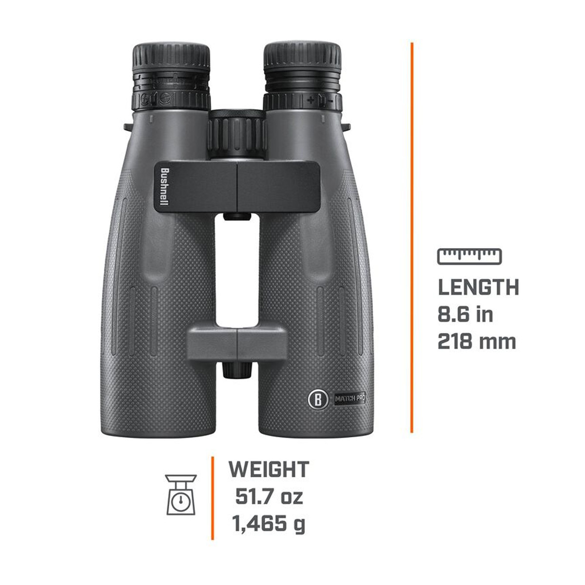Bushnell Match Pro ED 15x56 Abbe Konig Binoculars - Black