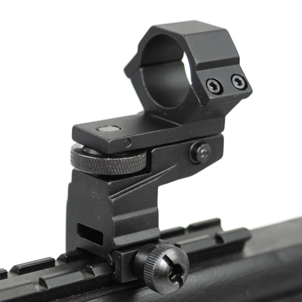 ** BUNDLE ** WULF 1" Low Profile Picatinny Adjustable IR Illuminator / Flashlight Rifle Scope Mount + 30mm / 1 inch Picatinny Scope Accessory Mount