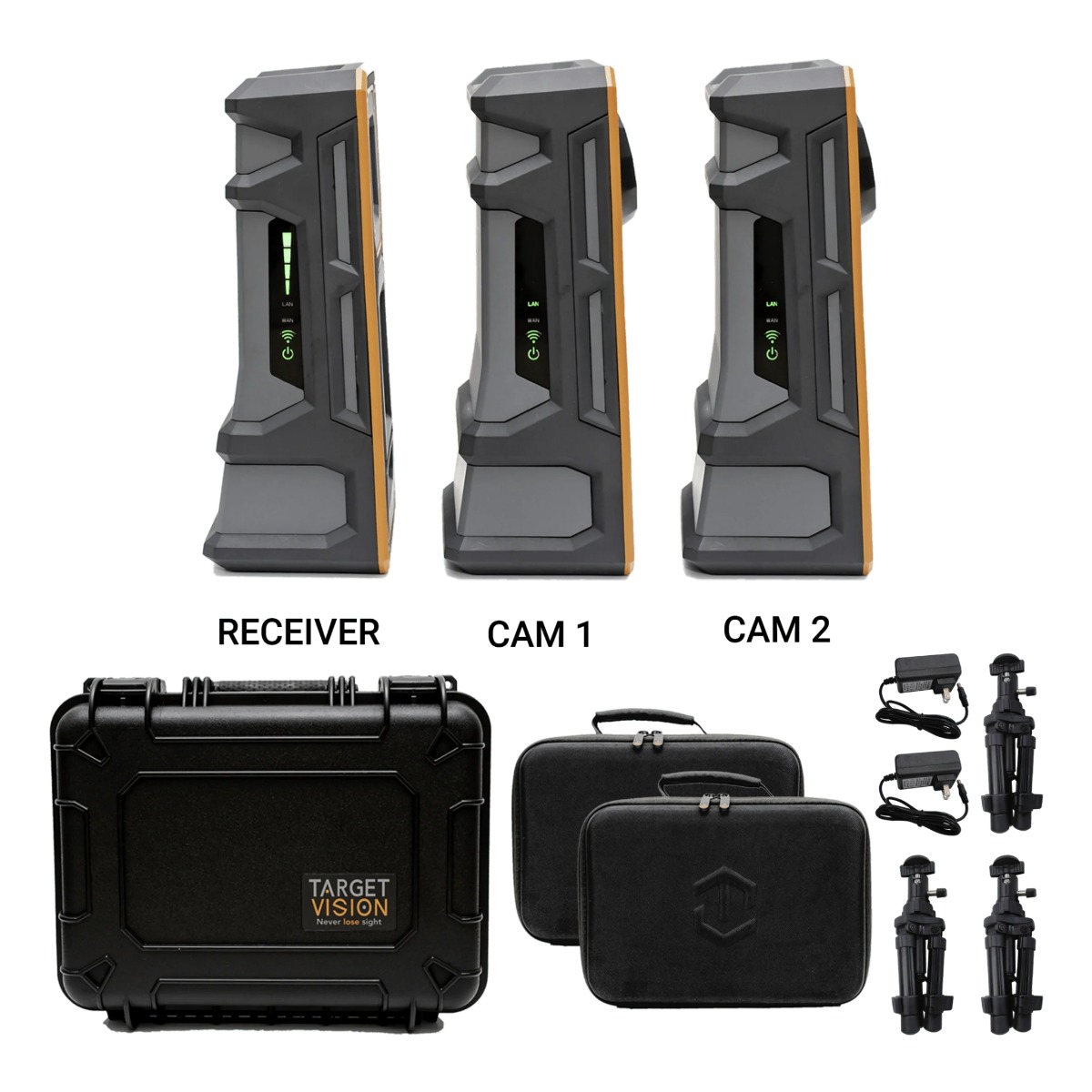 Longshot LR3 2 Mile UHD Target Camera + 1 Extra Camera (Includes 2 cameras & receiver base unit)