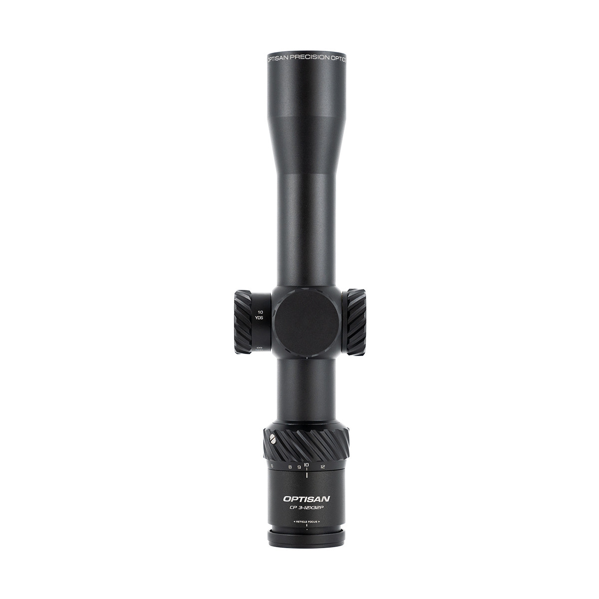Optisan Optics CP Compact 3-12x32 SFP MH10 Non-Illuminated 0.1 MRAD Rifle Scope