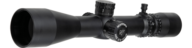 ** SUPPLIER DISPATCH​​** Nightforce NXS Compact 2.5-10x42 SFP MIL-R Digi-Illum 0.1 MRAD Zero Stop Rifle Scope