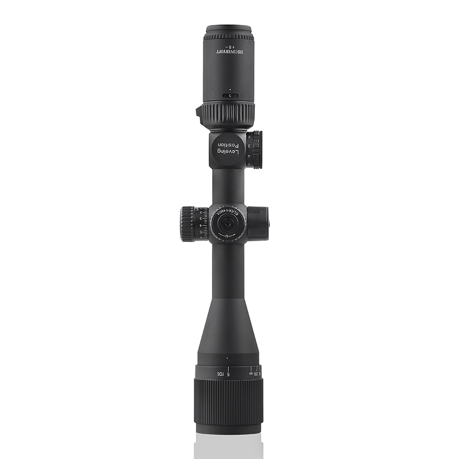 Discovery Optics VT-R 3-12x42 SFP Illuminated 1/4 MOA Front Focus Rifle Scope – Free 9-11mm Dovetail Mounts Included
