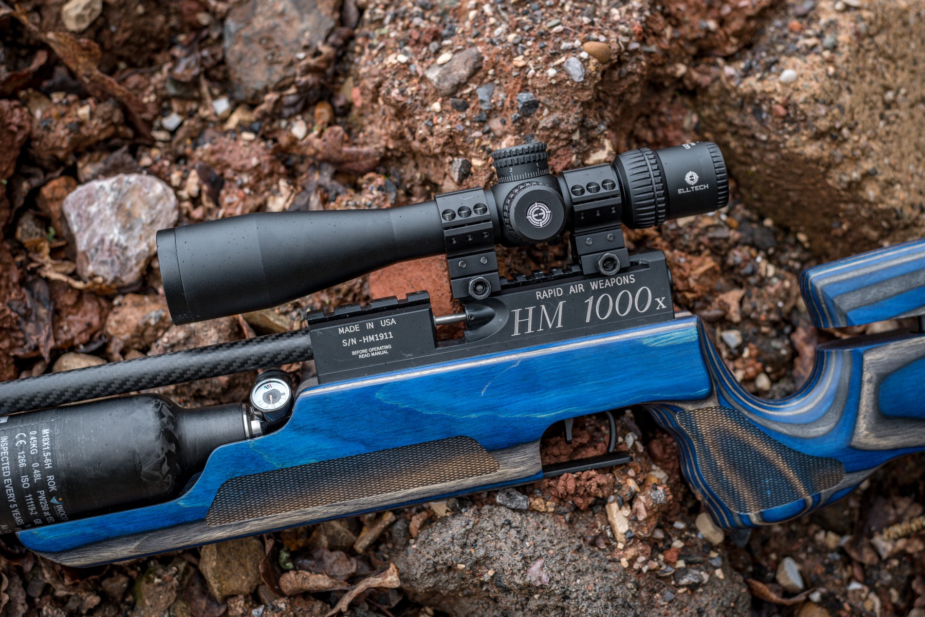 **Stiff Parallax** ELLTECH UCS 6-24x44 FFP MR1X 0.1 MRAD Illuminated Rifle Scope + WULF 30mm/1 inch Picatinny Scope Accessory Mount