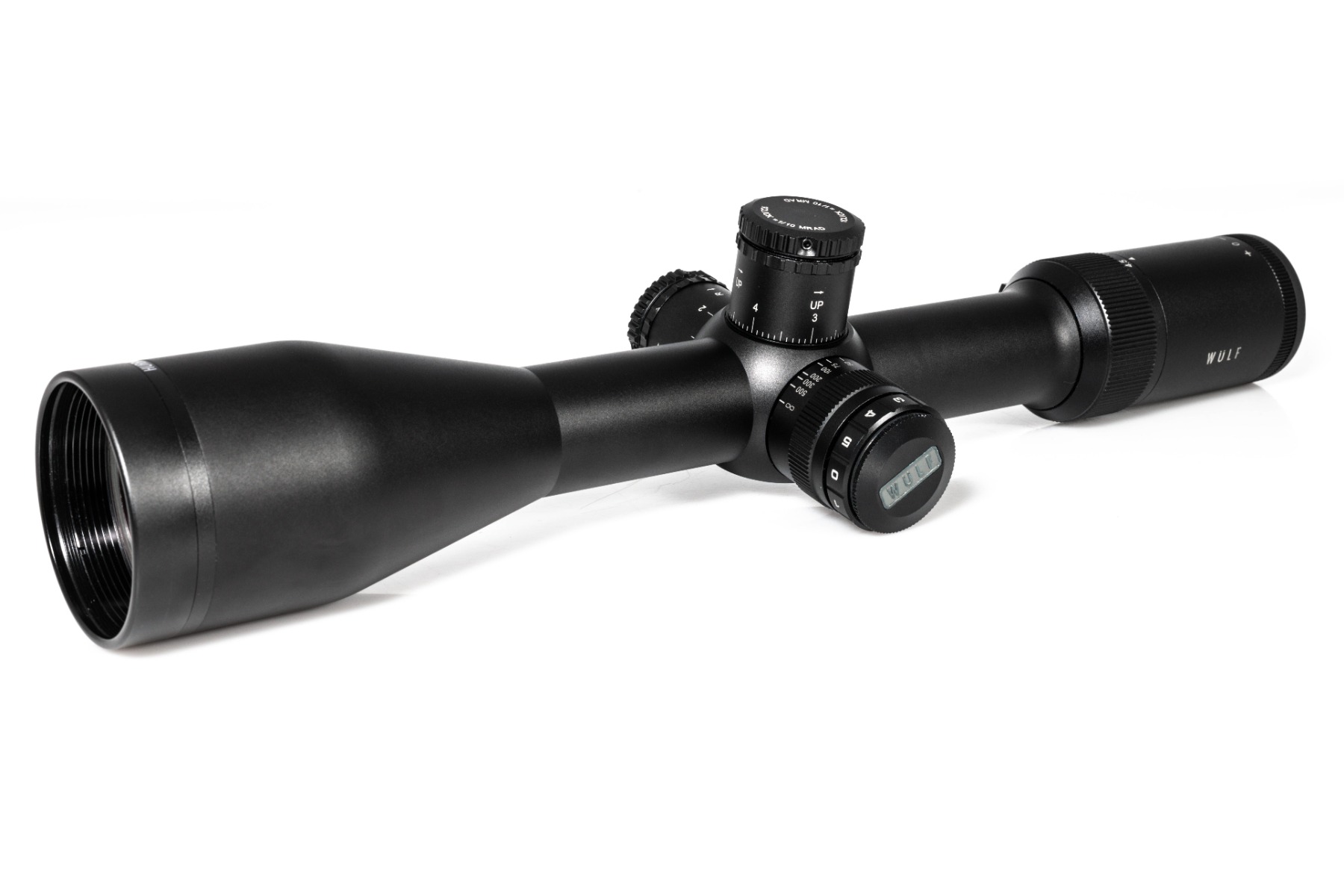 Preowned SOG WULF Hurricane 4.5-18x50 SFP Illuminated Half Mildot 0.1MRAD Side Focus Locking Turrets Rifle Scope - SOG47