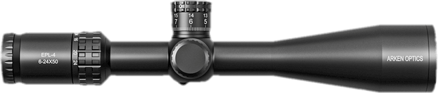 Arken Optics EPL4 6-24x50 FFP VPR MIL Illuminated Rifle Scope