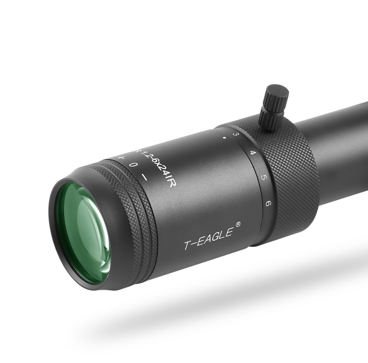 T-Eagle ER 1-6x24 Illuminated SFP MOA WA 1/2 MOA Rifle Scope with Rings - Black