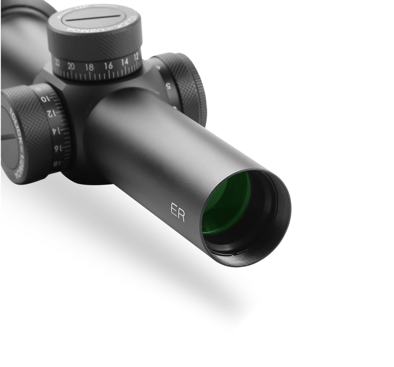 Ex-Demo T-Eagle ER 1.2-6x24 Illuminated SFP MOA WA 1/2 MOA Rifle Scope with Rings - Black - EXDEM-0386