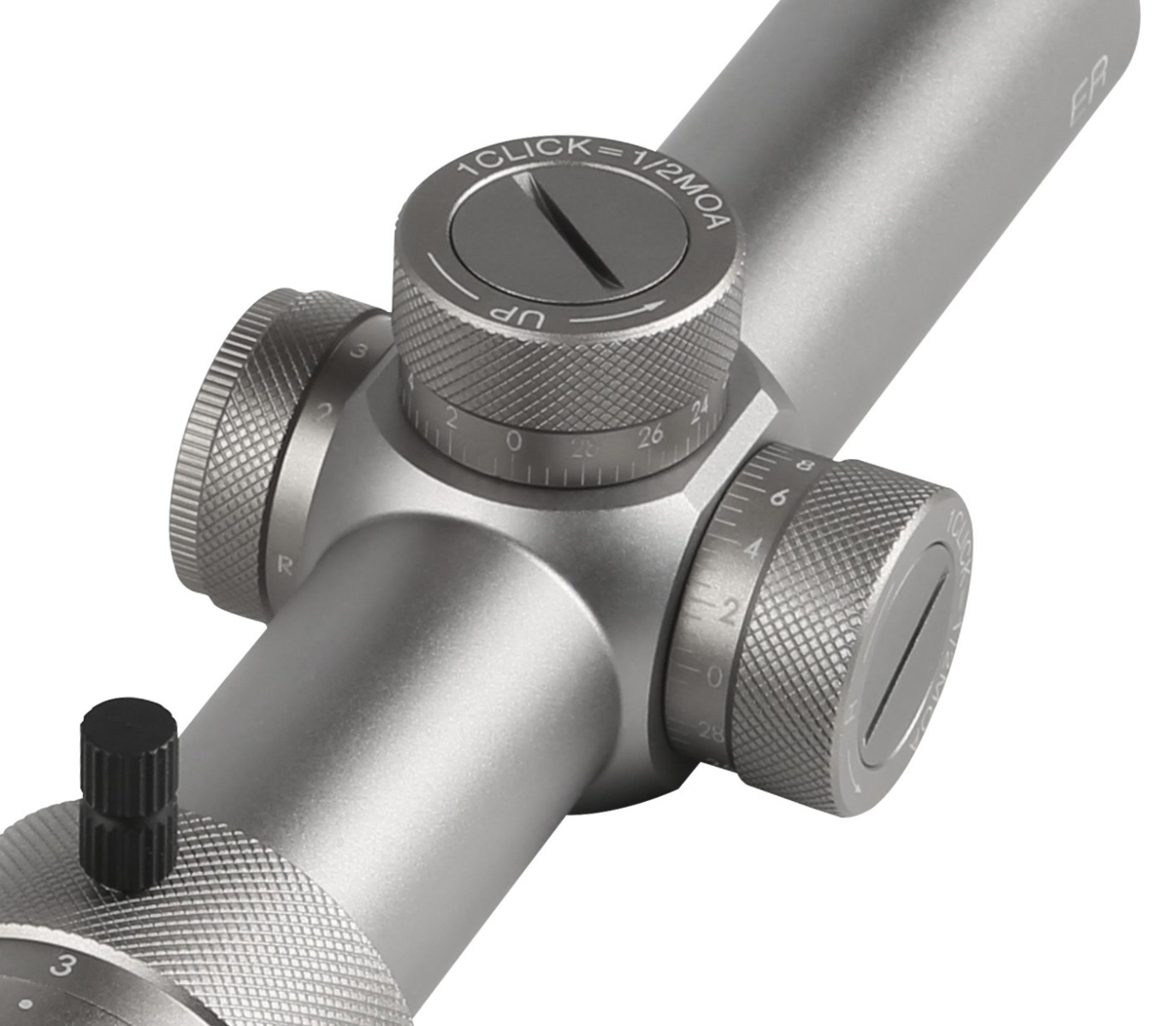 T-Eagle ER 1-6x24 Illuminated SFP MOA WA 1/2 MOA Rifle Scope with Rings - Silver