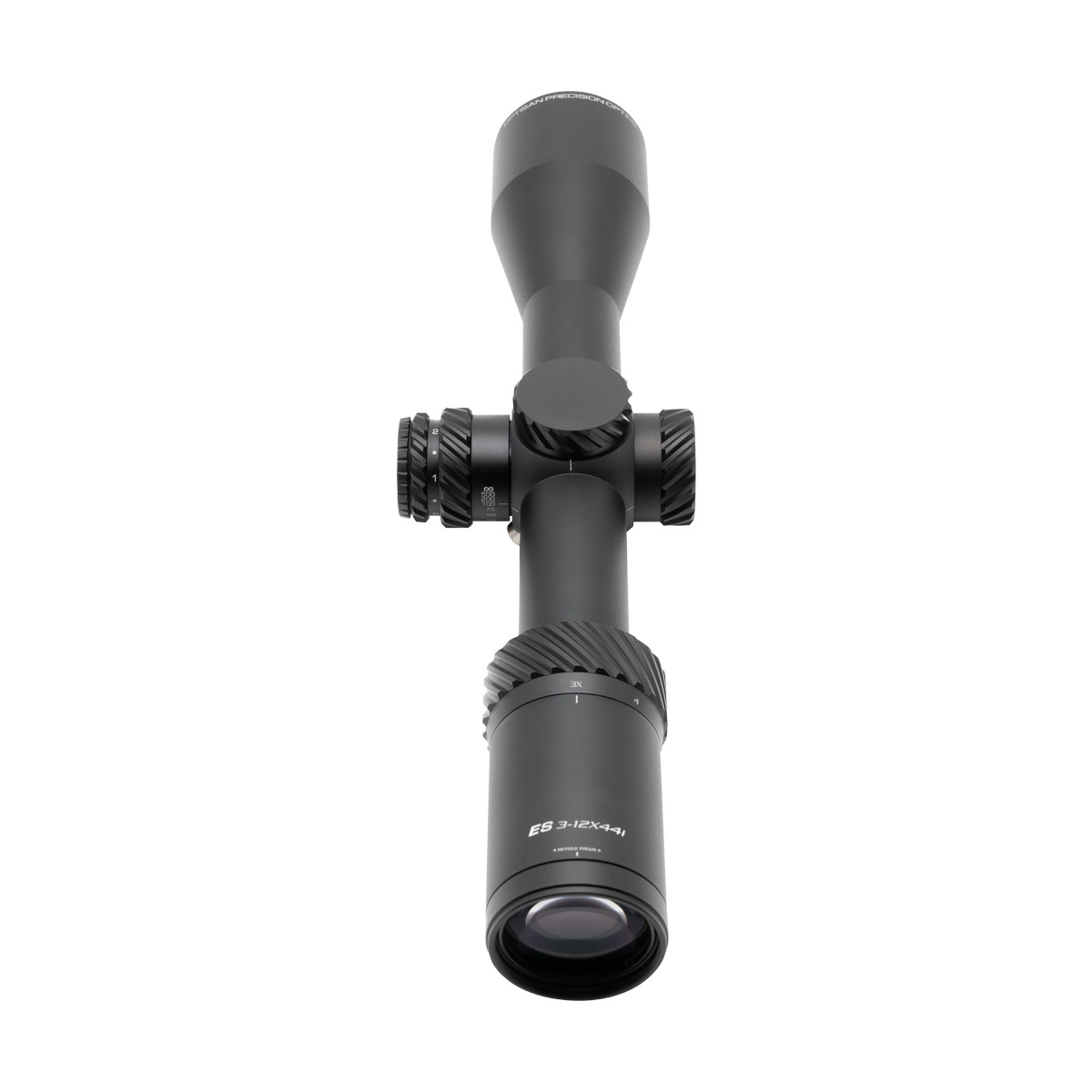 Optisan ES 3-12x44 SFP Illuminated MHP10i 0.1 MRAD LT Rifle Scope
