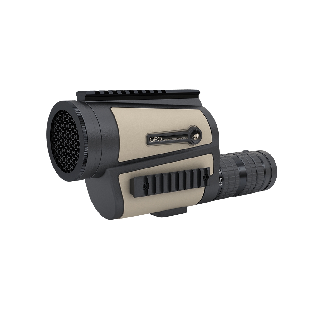 German Precision Optics TAC SPOTTER 15-45X60 Sand Black FFP PLR Spotting Scope