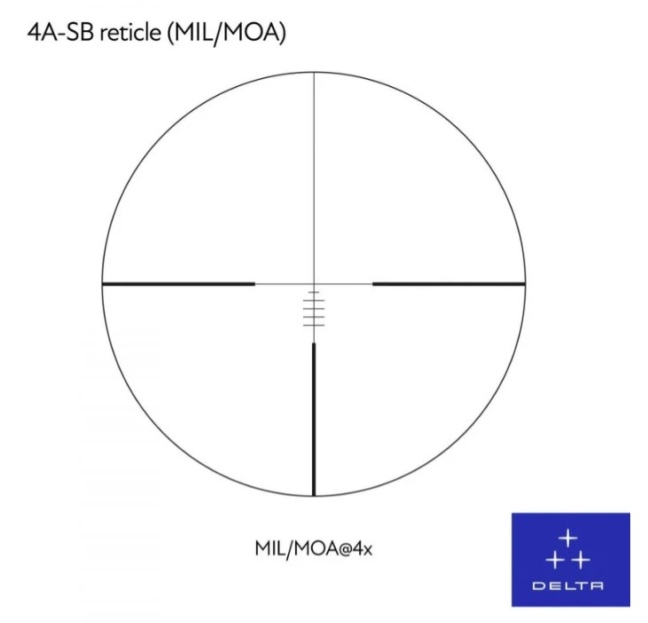 Delta Titanium 4-24x50 HD Illuminated 4A-S SFP MOA Side Focus Rifle Scope (DO-2460)