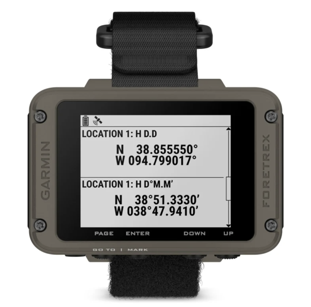 Garmin Foretrex 901 Ballistic Edition Wrist-mounted GPS Navigator with Strap