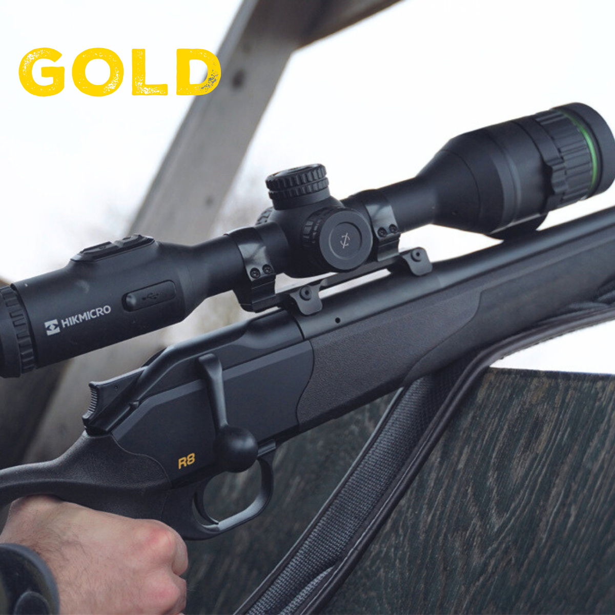HIKMICRO Alpex 4K A50EL LRF Digital Day & Night Rifle Scope w/ Ballistics Calculator - 50mm UHD Sensor 3840x2160px
