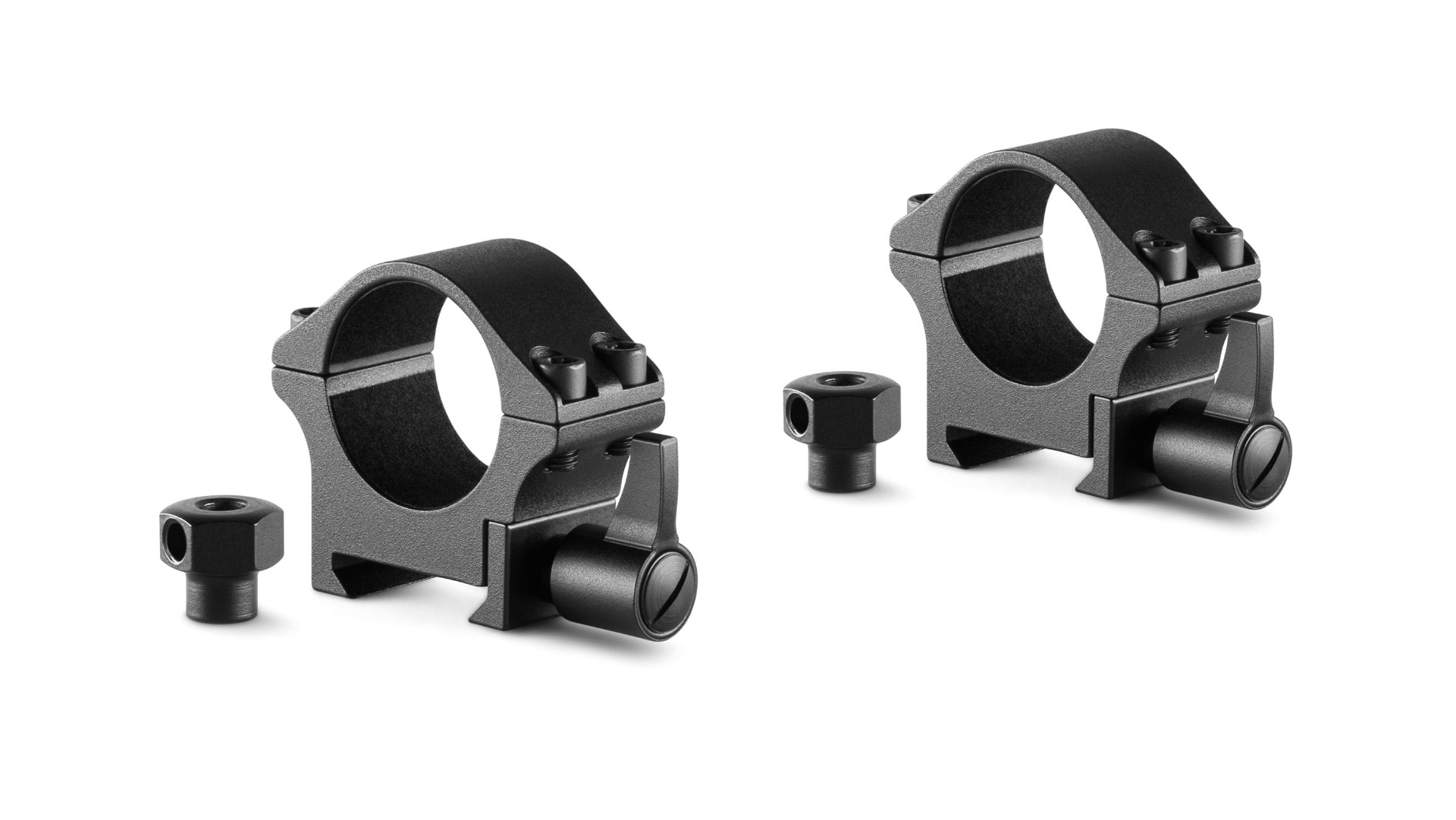 Hawke Pro steel 1" Low Weaver/Picatinny Ring Mounts with Lever (Fitted) and Nut