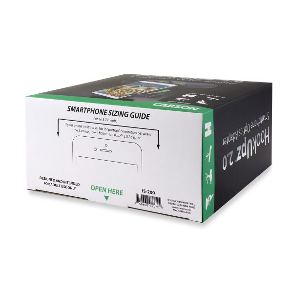 Carson HookUpz 2.0 Universal Smartphone Optics Digiscoping Adapter