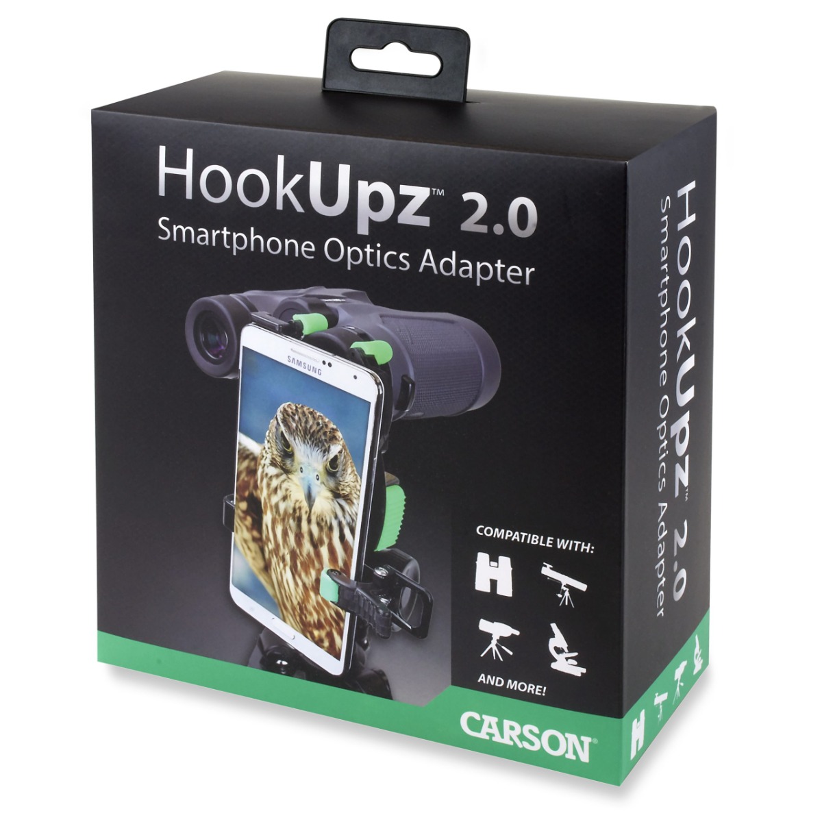 Carson HookUpz 2.0 Universal Smartphone Optics Digiscoping Adapter