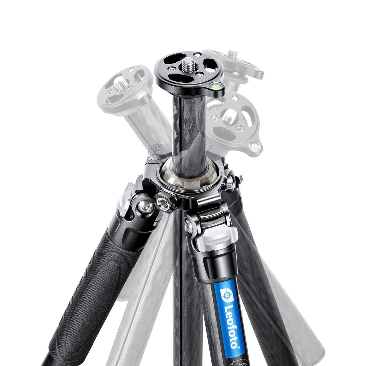 Leofoto LV-323C Manba LV Video Head System Flip Lock Carbon Fiber Tripod and BV-10 Fluid Head 6kg