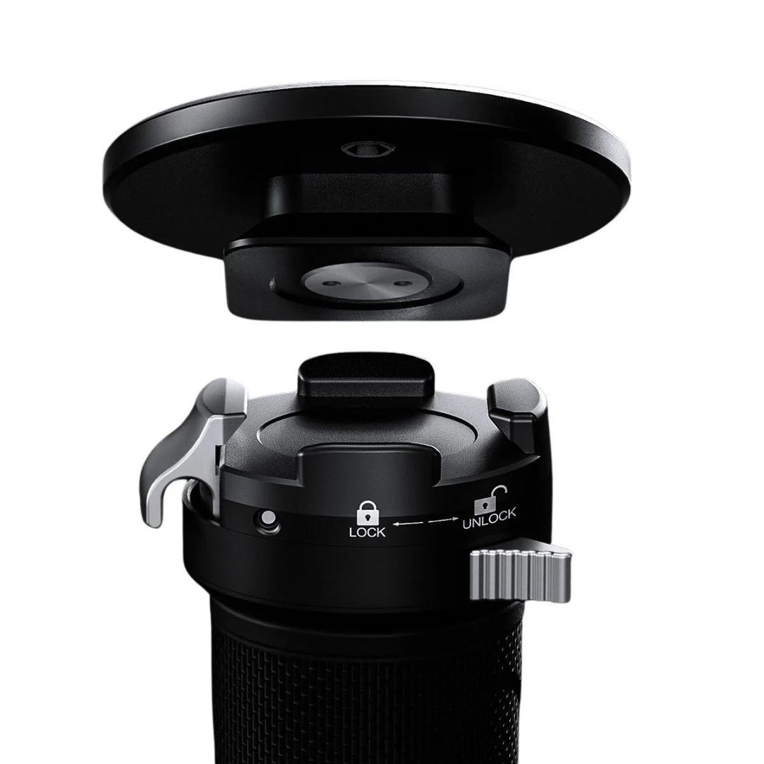 Leofoto Wan Pro MV-324C&BV-10 Flip Lock Carbon Fiber Monopod - Max Load 5kg, 770mm to 1900mm
