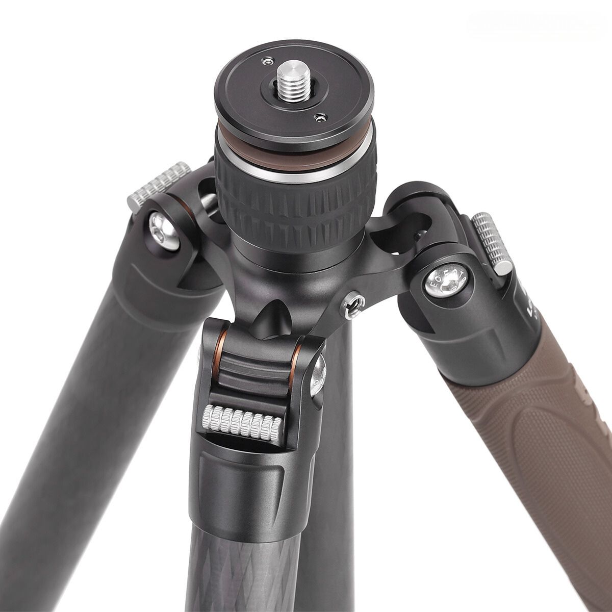 Leofoto Urban LX-255CT 10 Layer Carbon Hollow-out Spider 180 Degree Folding Silicone Handle Tripod with XB-32 Ball Head