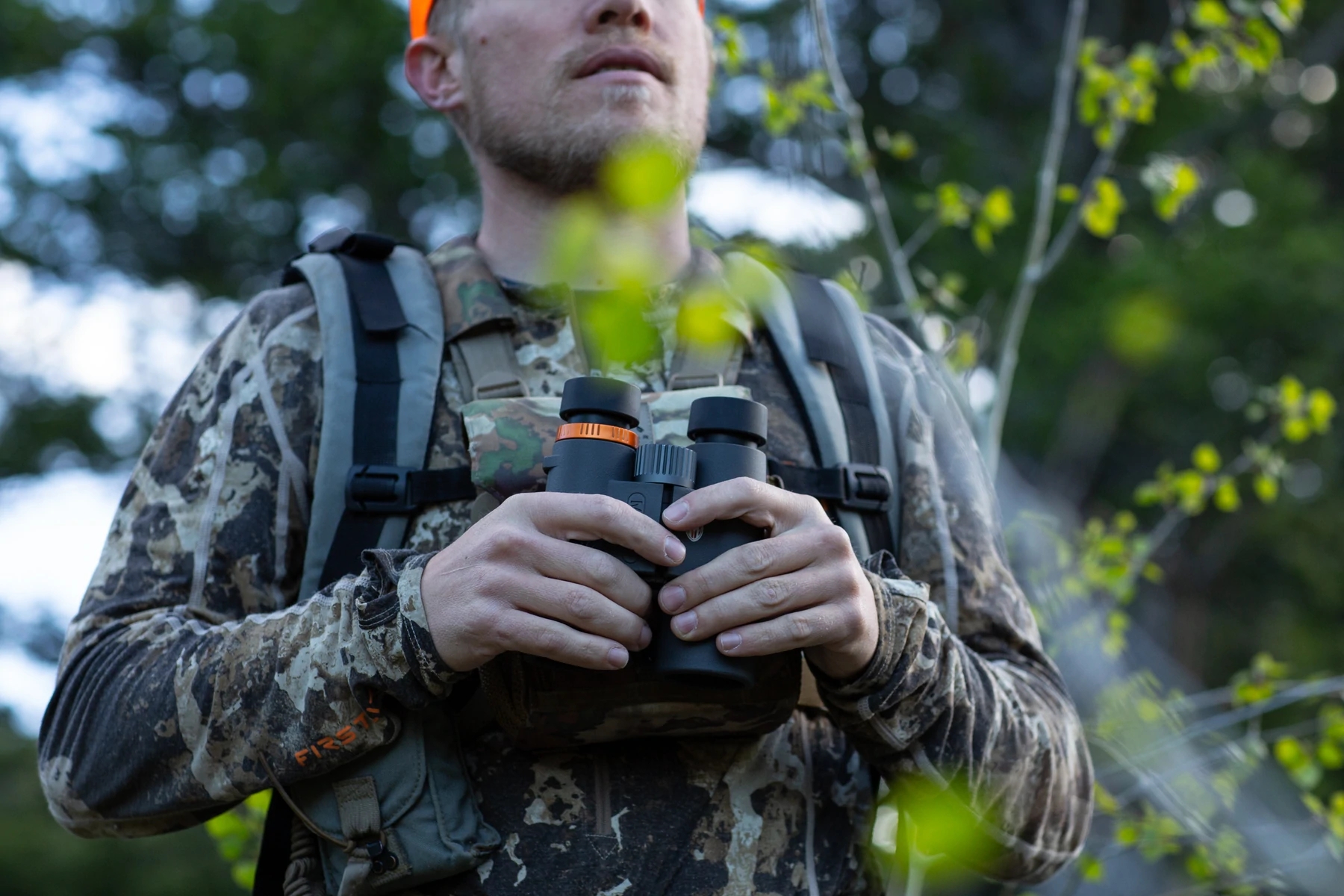 Maven Optics C1 8x12 Binoculars in Standard Grey / Orange