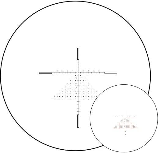 Immersive Optics 14x50 Prismatic Scope MilDot Extended with MOA Adjustable Mounts
