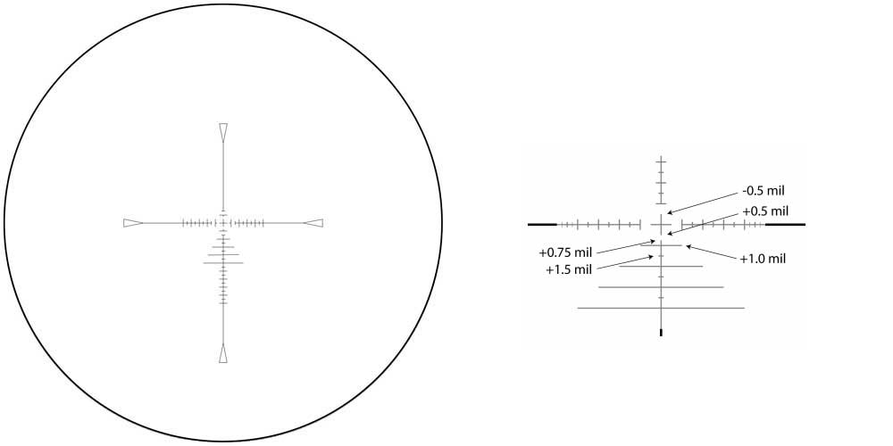 MTC Viper Pro Tactical 5-30x50 SFP Illuminated SCB21/4 MOA Rifle Scope