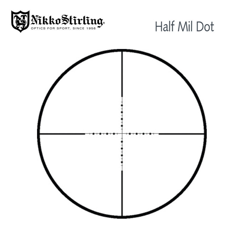 Nikko Stirling Panamax 3-9x40 AO Extreme Field of View NON-IR HMD 1/4MOA 1" Compact Front Focus Rifle Scope
