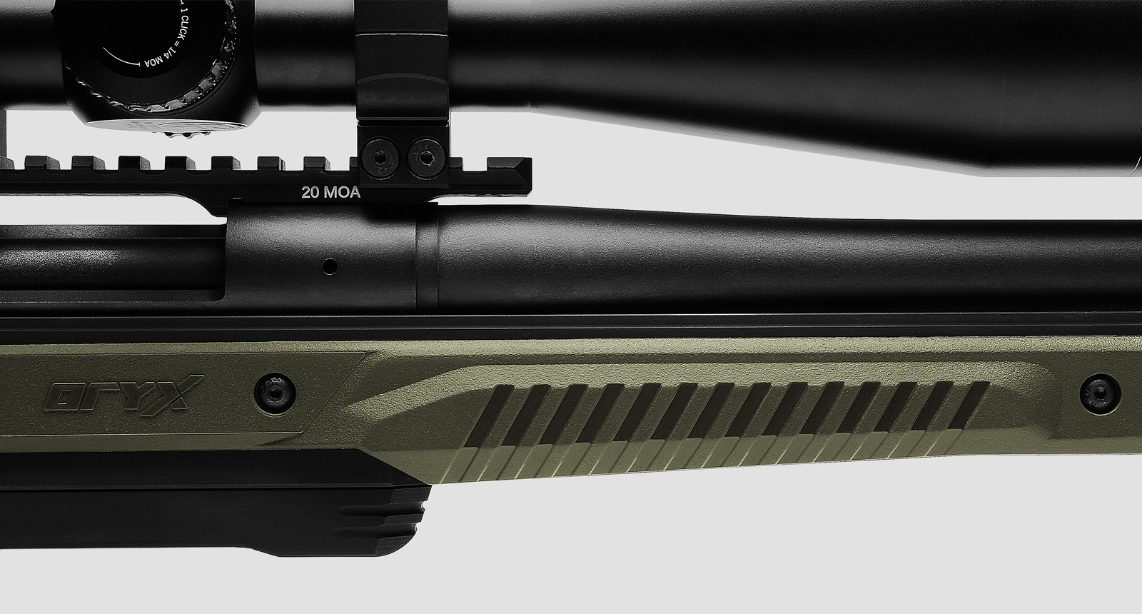 MDT ORYX Tikka T3 LA Right Hand Black/OD Green Rifle Stock 