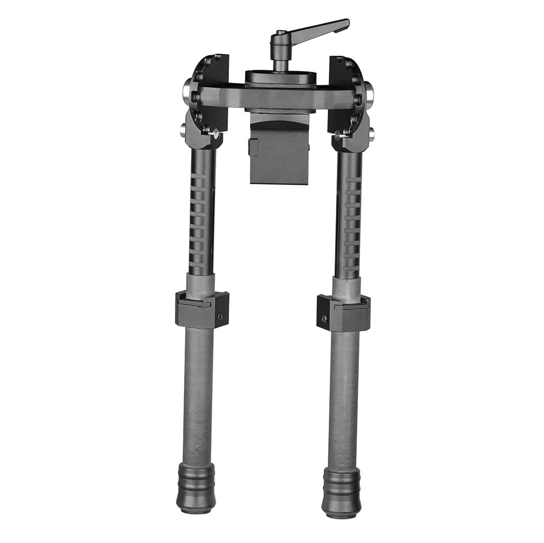 T-Eagle V10 Aluminium 6-9 Inch Notched Leg Swivel Bipod with Picatinny Mount