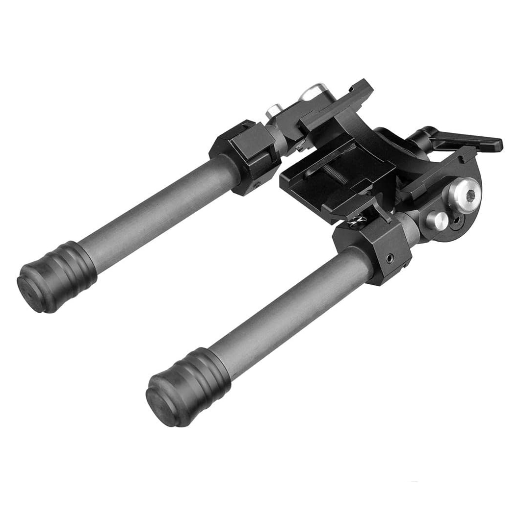 T-Eagle V10 Aluminium 6-9 Inch Notched Leg Swivel Bipod with Picatinny Mount