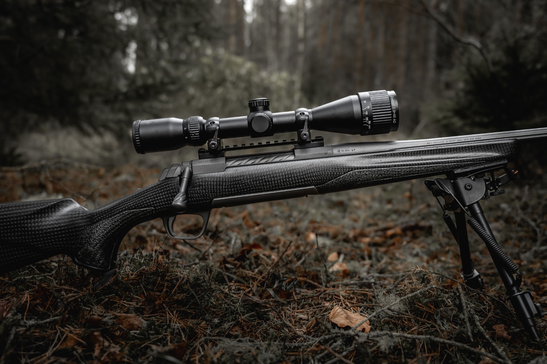 (NEW) WULF Fireball 3-9x40 Adjustable Objective 10 Yard Minimum Half Mil-Dot Reticle Rifle Scope w/ Free Dovetail Mounts