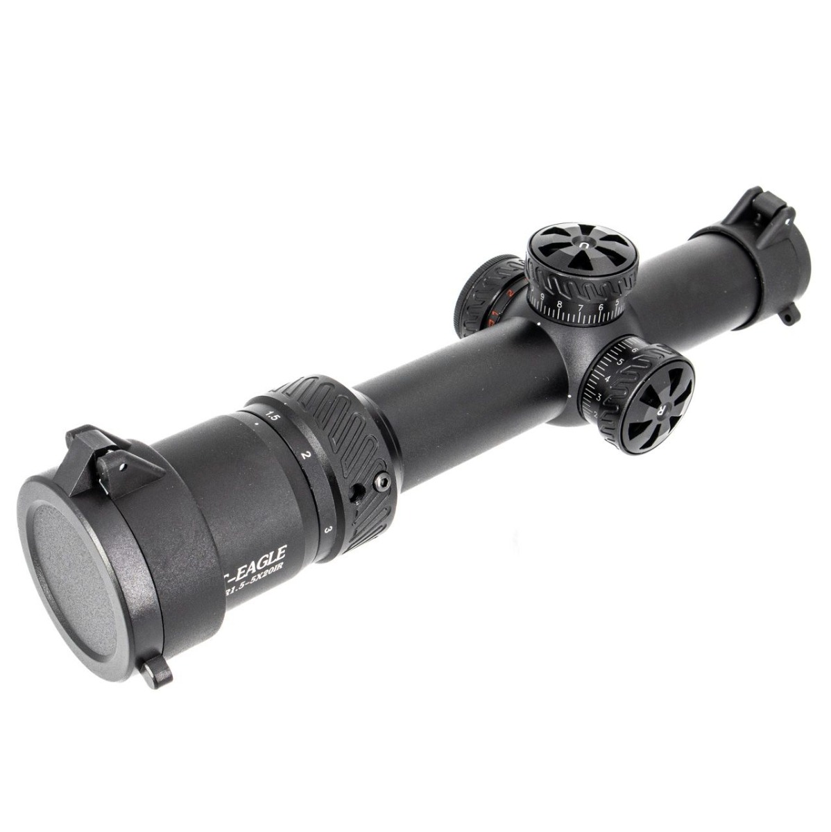 T-Eagle R 1.5-5X20 SFP IR Rifle Scope with Free Weaver Mounts