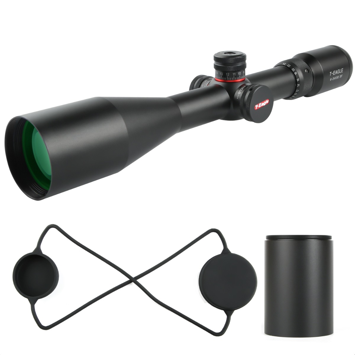 T-Eagle R 6-24x50 Non Illuminated SFP MOA 1/4 MOA SF 30mm Rifle Scope