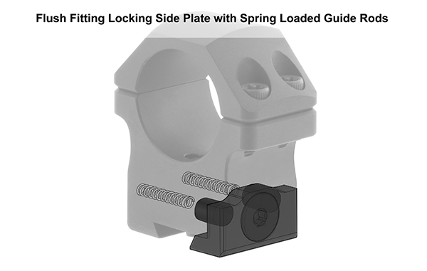 UTG PRO 1" High P.O.I 2 Piece Dovetail Rings