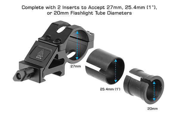UTG Tactical Angled Offset Ring Mount 27mm