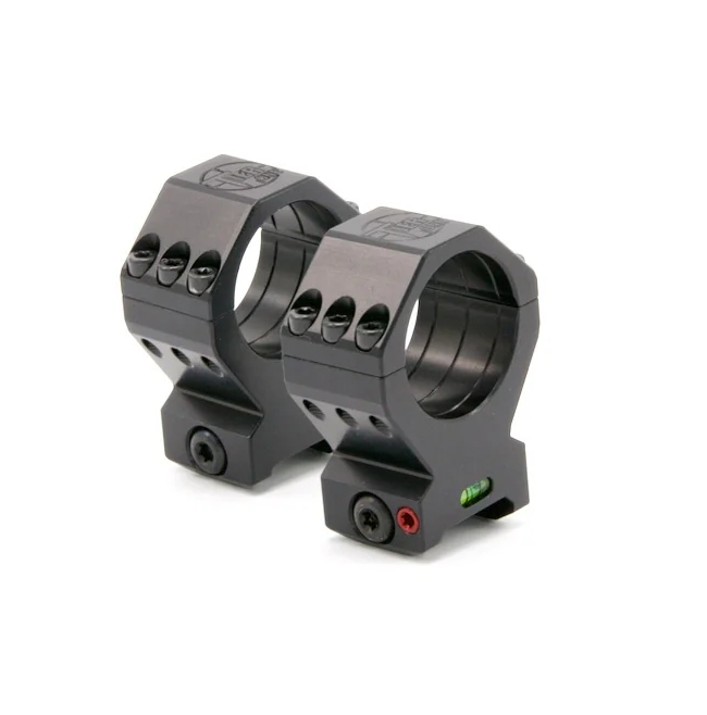 Tier One 30mm TAC 6 Screw Bubble Level Picatinny Scope Rings