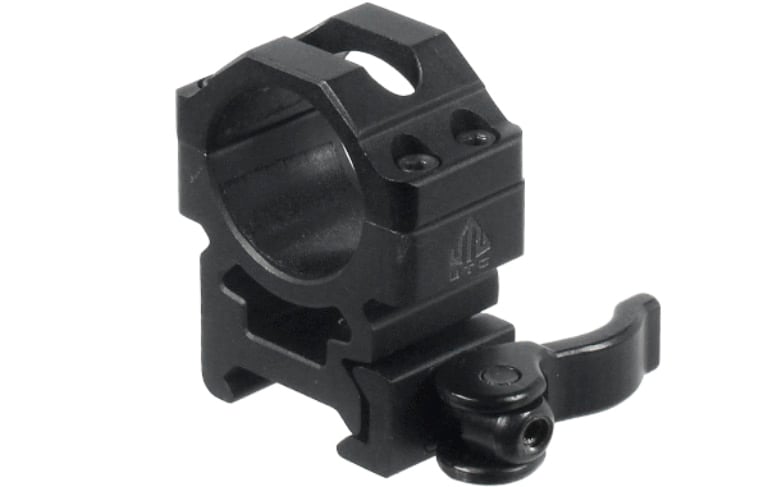UTG LE Grade 1" Medium Quick Release 2 Piece Picatinny Rings