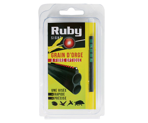 Ruby Luminous Fibre Optics Bead for Hunting - 71mm
