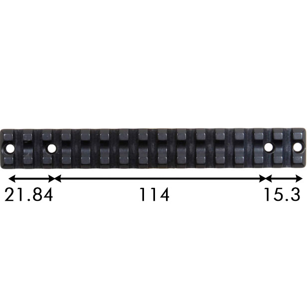 Recknagel Picatinny Aluminium Rail for Sauer 100/101 - 6.5ml BH