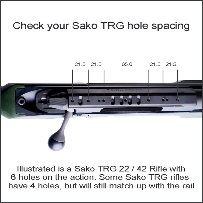 Contessa SAKO TRG 42-22 Picatinny Rail - 20 MOA