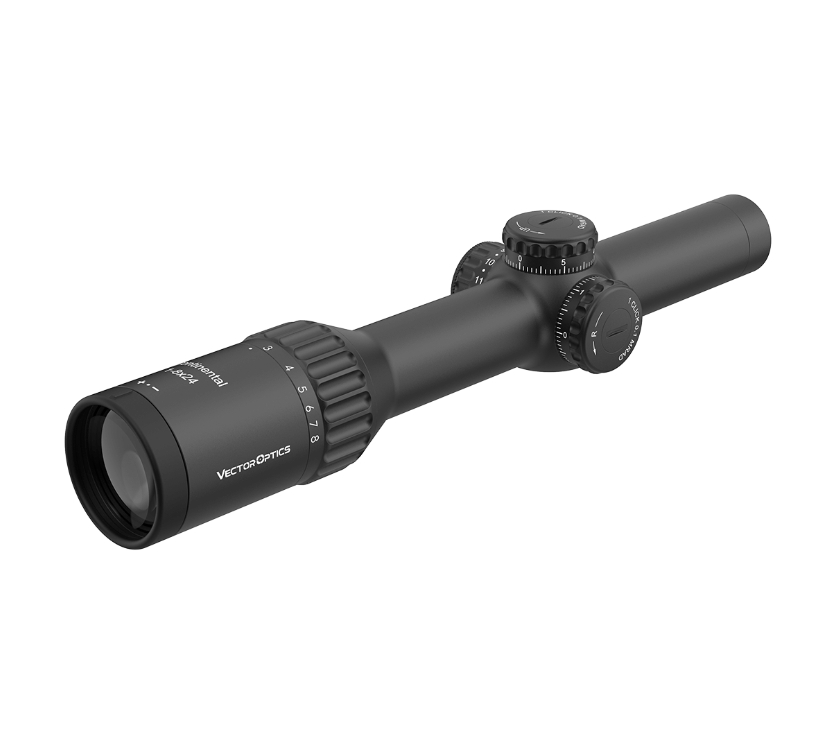 Vector Optics Continental x8 1-8x24 SFP ED VET-BTR 0.1MRAD 30mm Tactical Rifle Scope w/ Free Weaver Rings