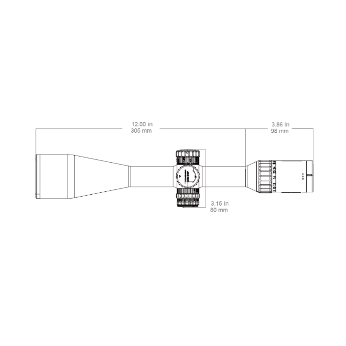 Vector Optics Continental x8 6-48x56 ED VCO-6 1/8MOA 30mm Tactical Rifle Scope