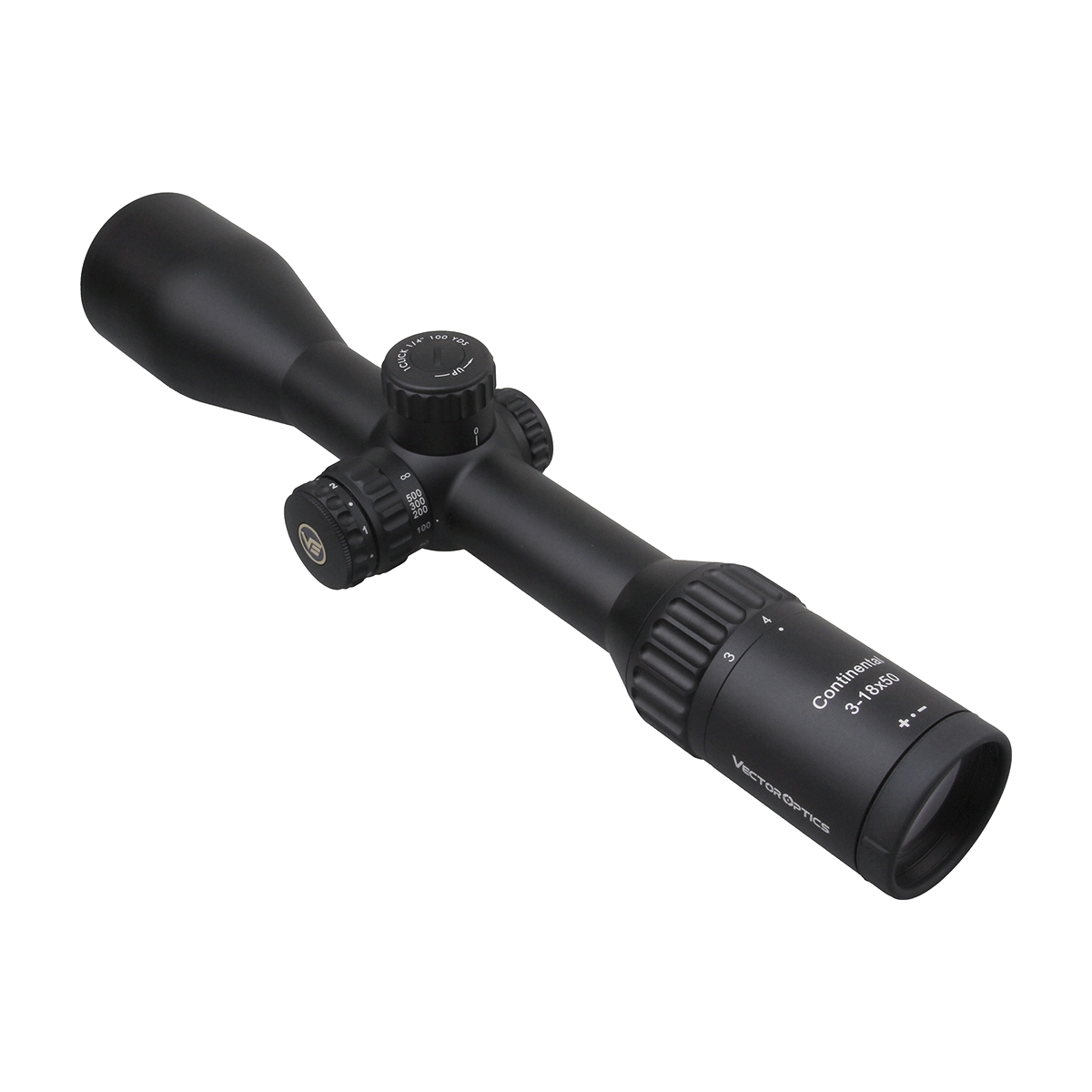 Vector Optics Continental 3-18x50 SFP Illuminated VECON-CDM 1/4 MOA Hunting Rifle Scope + Free 30mm Weaver Rings
