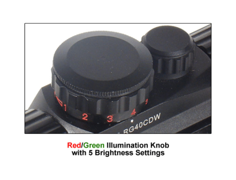 UTG 3.8" 40mm ITA Red/Green CQB Dot Sight with Integral Mount