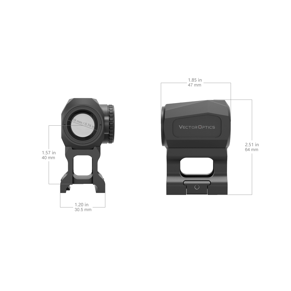 Vector Optics Scrapper 1x20 Micro Ultra Compact Red Dot Sight
