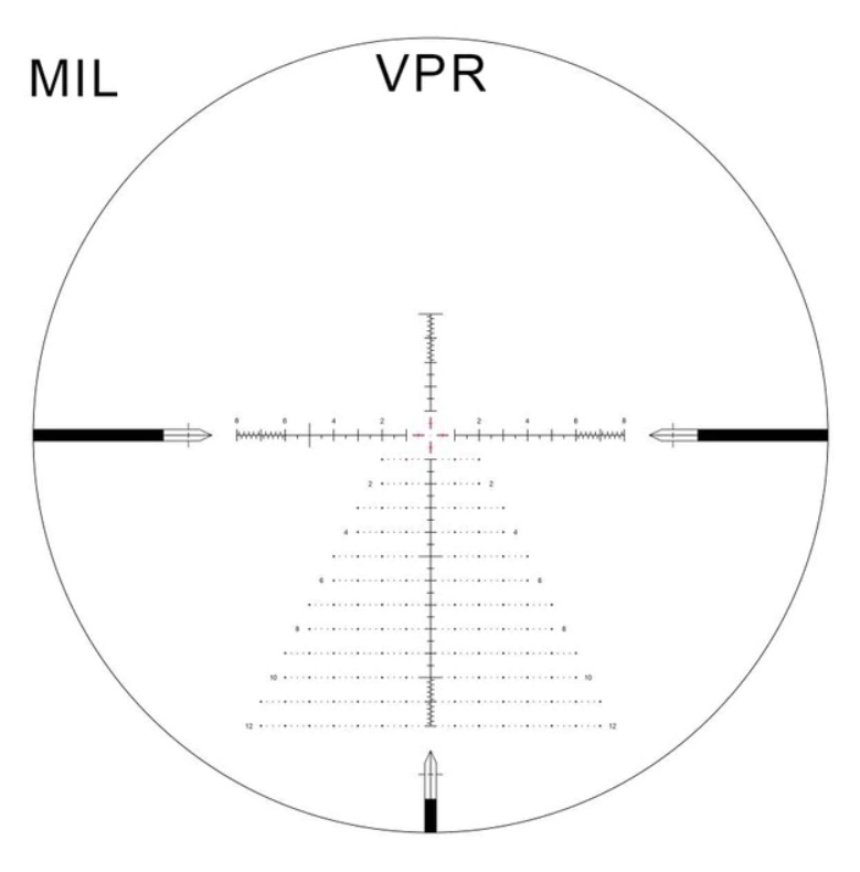 Arken Optics SH-4J 6-24x50 FFP Illuminated 34mm VPR Zero Stop Rifle Scope - MIL