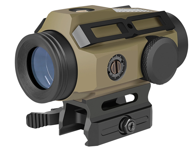 SPINA Optics Symbiote 1x30 Red Dot Sight with QD Mount & Digi System (TAN)