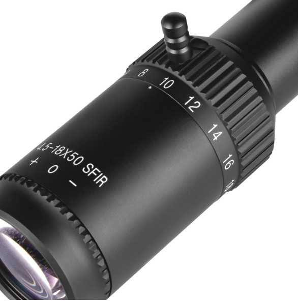 SPINA Optics Mercury 4.5-18x50 SFP Illuminated MOA-T 1/10MOA SF 30mm Rifle Scope