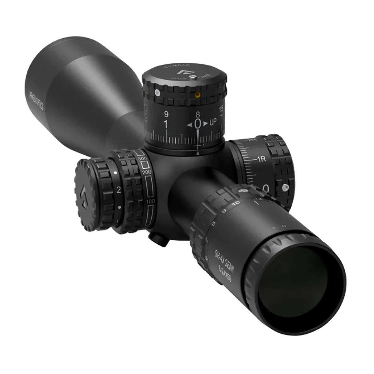 Preowned TSP Arken Optics SH-4J 6-24x50 FFP Illuminated 34mm VHR Zero Stop Rifle Scope - MIL - SOG51