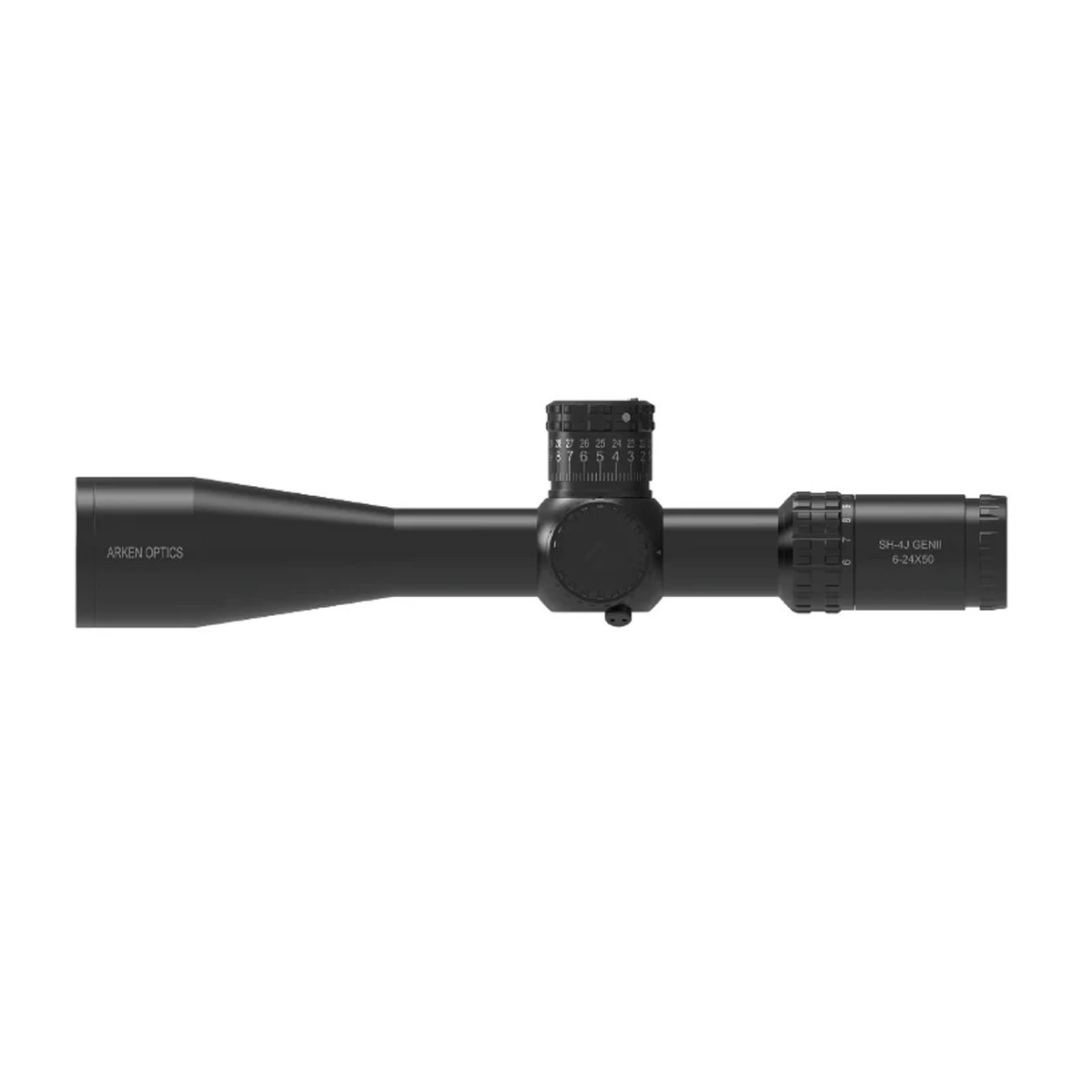 Preowned TSP Arken Optics SH-4J 6-24x50 FFP Illuminated 34mm VHR Zero Stop Rifle Scope - MIL - SOG51
